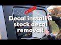 XPLORE OFFROAD American Flag Decal Install on the Jeep JL and Stock Decal Removal