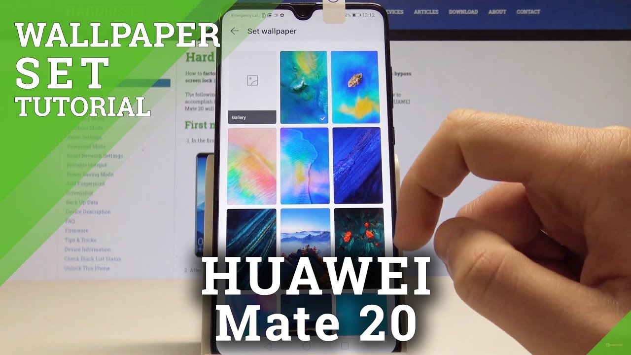 Huawei Mate Change Wallpaper Set Up Home Screen Lock Screen Wallpaper Youtube