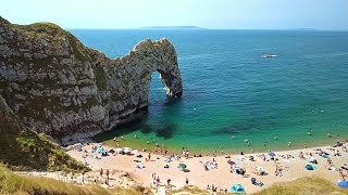 Lulworth Cove to Durdle Door Walk, English Countryside 4K