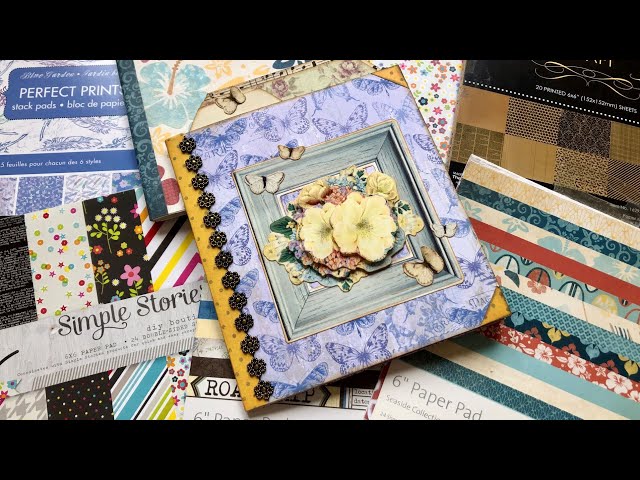 Use Up Your 6x6 Paper Pad - Mini Album Tutorial class=