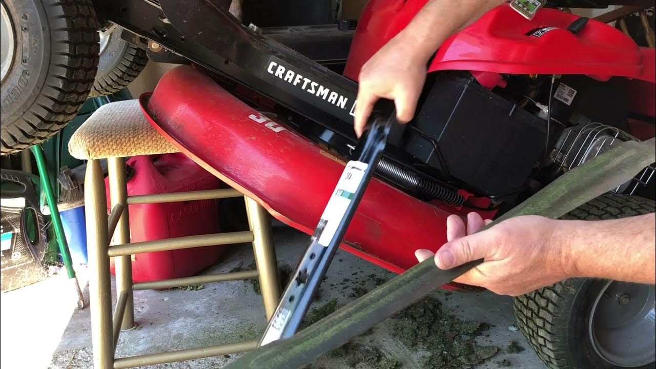 Craftsman R 110 Blade Replacement YouTube