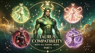 TAURUS COMPATIBILITY WITH ALL ZODIAC SIGNS (PART 1) | Aries to Virgo Explained 