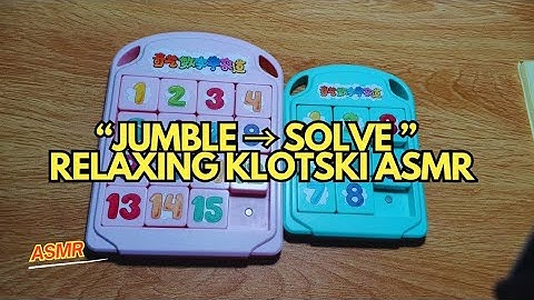ASMR Klotski Number Puzzle | Jumbling & Satisfying Solve
