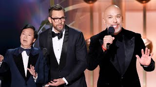 Joel McHale and Ken Jeong Poke Fun at Jo Koy's Golden Globes Monologue