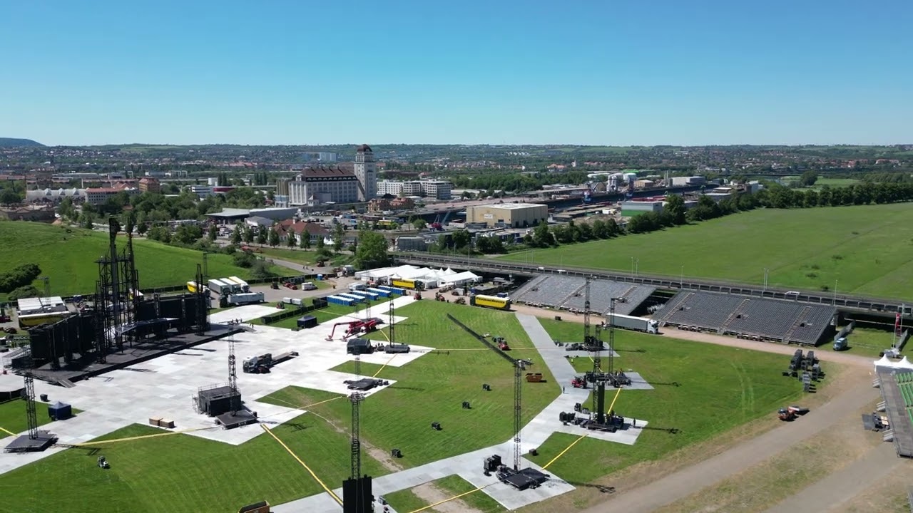 Pfingstkirmes Gütersloh 2024 - 2 Tage vor Eröffnung Aufbau Rundgang (Video)