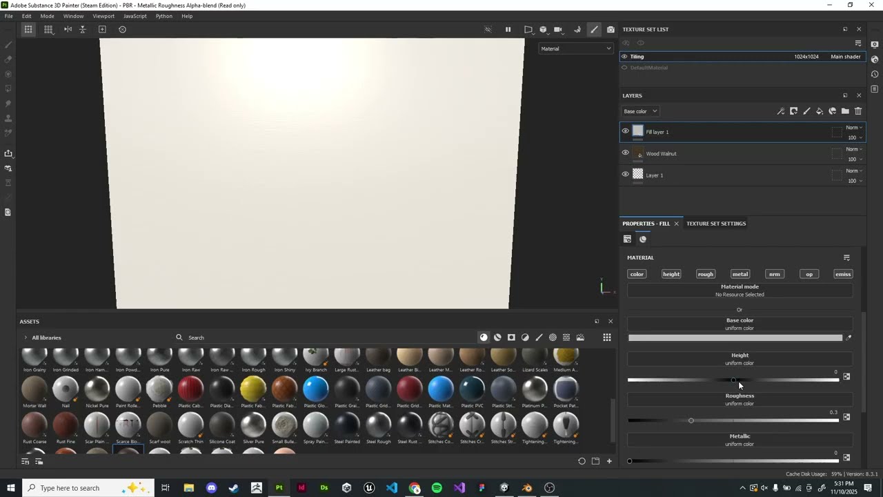 INFR 2345 - Simple Tiling Materials in Substance Painter