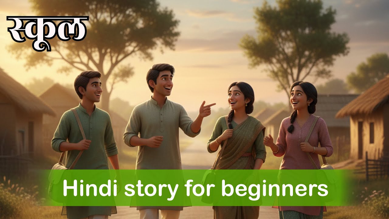 Learn Hindi with a Story (A1-A2): My Grandpa's Amazing School Days!