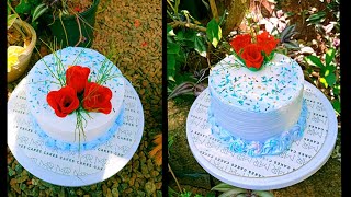 ഒരു simple cake ഡെക്കാറേഷൻ കണ്ടാലോ / cake decoration video
