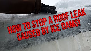 ICE DAMS! How To Stop A Roof Leak With Roof Melt