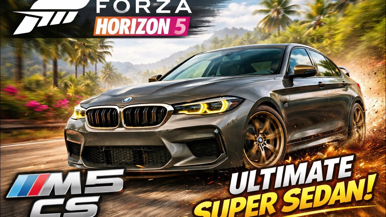 I Made this #bmwm5cs #insanely #fast in #forzahorizon5 