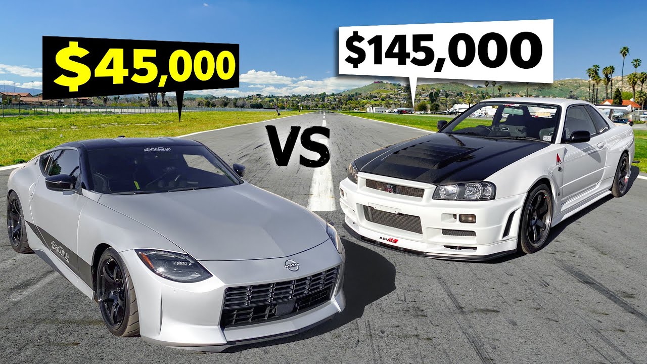⁣1999 R34 Nissan Skyline GT-R vs 2023 Nissan Z Proto Spec // THIS vs THAT
