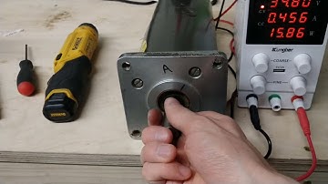 testing a Baldor MTE-4060-FL-3A brushed DC servo