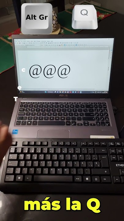 C mo poner el arroba en pc netbook o notebook youtube