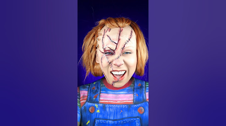 Mama Chucky is talking to me🤣🤣🤣🤣 #31daysofhalloweenmakeup ￼