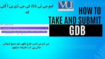 How to Submit MGT211 GDB on VULMS | Step-by-Step Guide for Virtual University Students (2025)