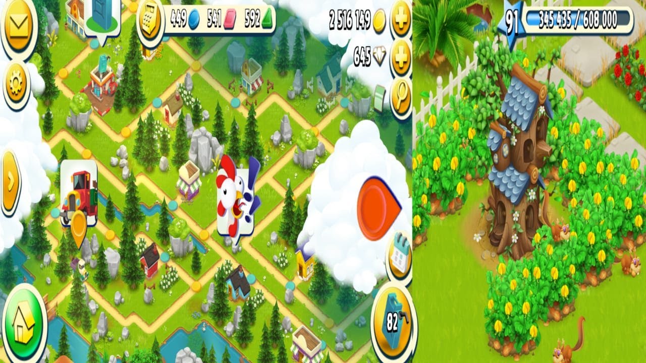 Hay day squirrel tree mastery And valley gameplay in hindi YouTube