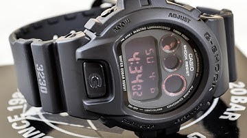 Casio GSHOCK Military DW6900MS-1 REVIEW | How To Set Time | LIGHT DISPLAY