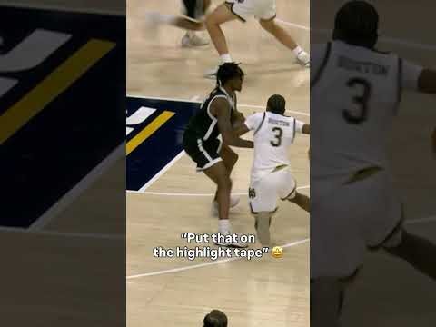 What a move 😱 #notredame #goirish #collegebasketball #basketball #ncaabasketball #sports #ncaamb