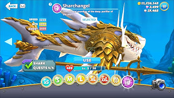 NEW SHARCHANGEL UNLOCKED And SHARCHANGEL GAMEPLAY| Hungry Shark World