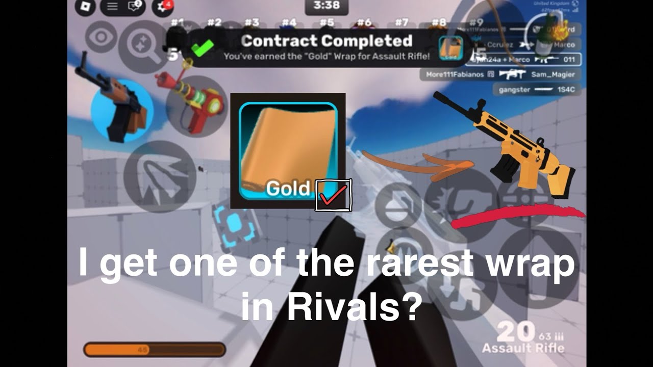 I gone of the rarest wrap on my Assault Rifle (Rivals) [Keathy] - YouTube