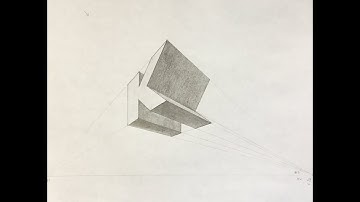 How to draw Letter "K" in Two Point Perspective