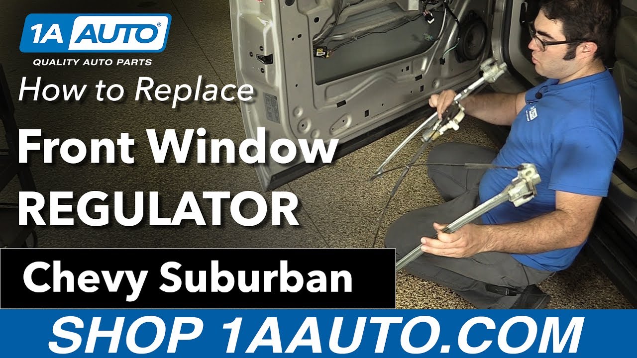 How To Replace Install Front Door Window Regulator 2007 14 Chevy Suburban