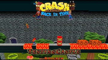 Crash Bandicoot - Back In Time Fan Game: Custom Level: Testing Castle By Kracken