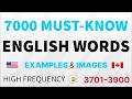 Master 50 English Words Everyday Daily Life 7000 High Frequency English Words Images Examples 