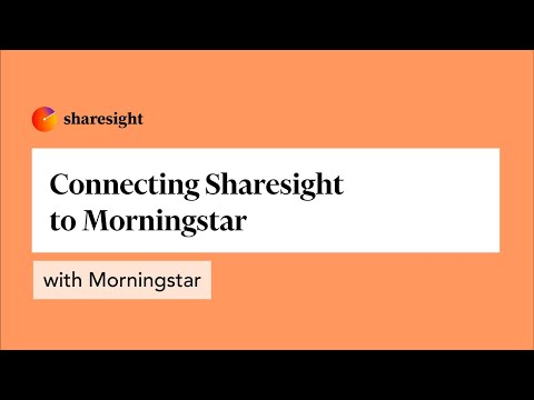 Connecting Sharesight to Morningstar