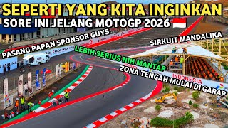 TERBARU SORE INI🔥😱!!! Sudah mulai nampak perubahan sirkuit mandalika hari ini jelang motogp 🇮🇩
