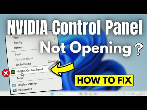 How to Fix NVIDIA Control Panel Not Opening in Windows 10/11 – 4 Easy Fixes