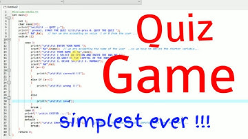How to create a quiz game in C language |DEV C++|Programme 2