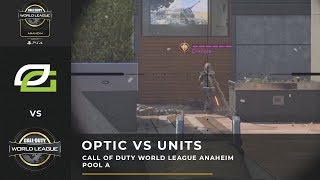 CWL Anaheim 2019 | This Sweep is Backwards! | OpTic Gaming vs Units | Pool A