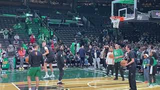 Kristaps Porzingis Celtics Pregame Shooting Highlights | Injury Update