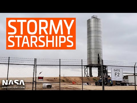 SpaceX Boca Chica - Starships take shelter as Hurricane Hanna approaches