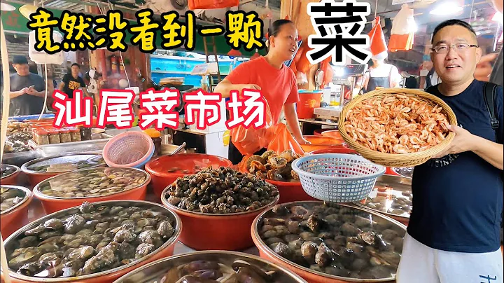 逛广东汕尾二马路菜市场  海鲜 新鲜便宜 鱼丸现挤现卖| Fresh and cheap seafood at Erma Road Market, Shanwei, Guangdong - 天天要闻