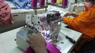 #Hikari Back latching overlock 4th thread sewing machine