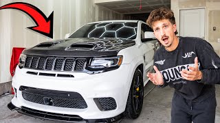 I installed a carbon fiber redeye hood on my trackhawk...