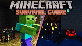 Zombie & Spider Spawner XP Farms! ▫ Minecraft Survival Guide (1.18 Tutorial Let's Play) [S2 Ep.21]