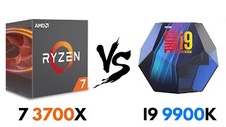 Ryzen 7 3700X vs i9 9900K | Test in GAMES \& BENCHMARKS | i9 9900K vs Ryzen 7 3700X