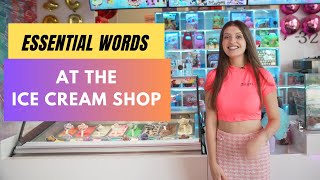 English Vocabulary at an ICE CREAM SHOP - REAL ENGLISH