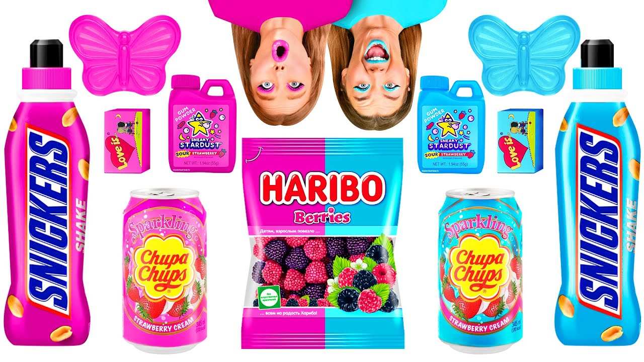 Розовая Еда vs Голубая Еда Челлендж | Забавные Лайфхаки с Едой от BaRaDa Best