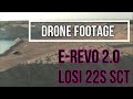 Drone Video of Traxxas E-REVO 2.0, Losi 22s SCT Gravel Pit Bash (Filmed by DJI Mini 2 and Zoom) 2021