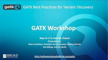 1. Introduction to GATK Workshop