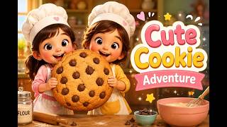 🍪 Two Little Chefs Bake the Perfect Chocolate Chip Cookies | Cute AI Animation #shorts
