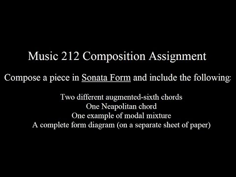 MUS 212 Sonatina Assignment