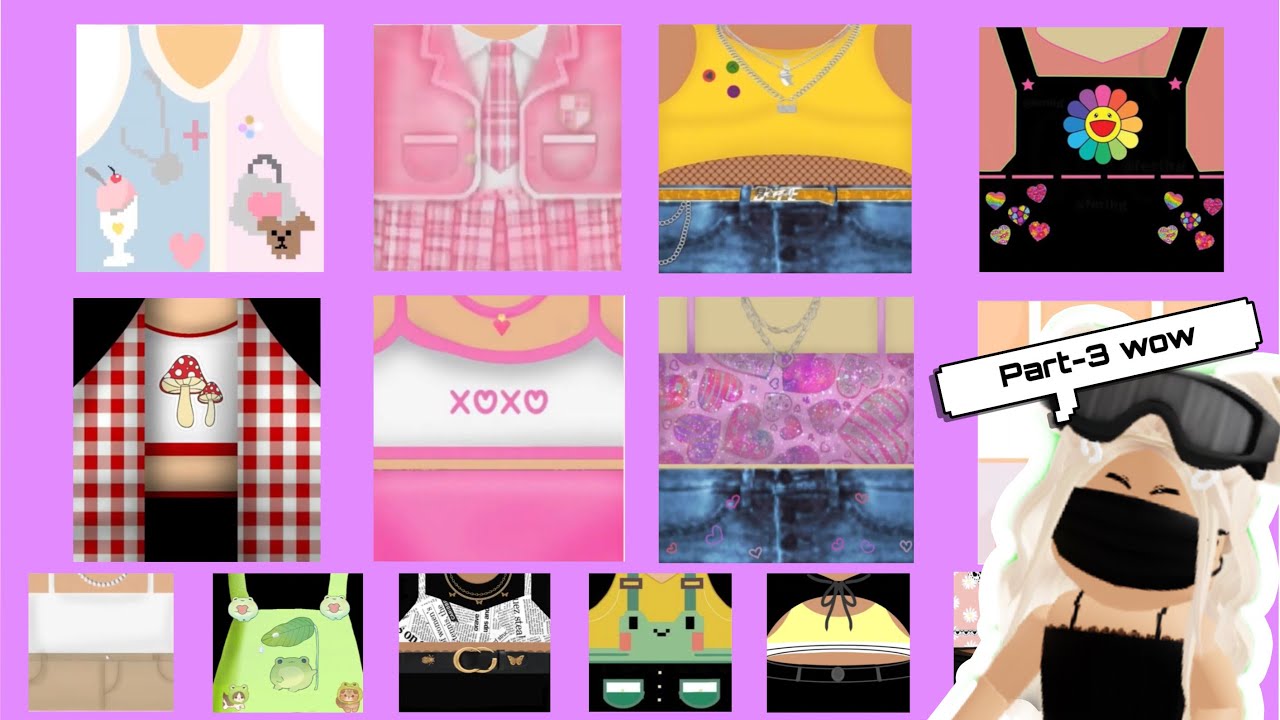 Free Aesthetic Roblox T-Shirts (Screenshot ,Crop And Upload)Girls Edition  Part-3 @Mangoclush5319 - Youtube