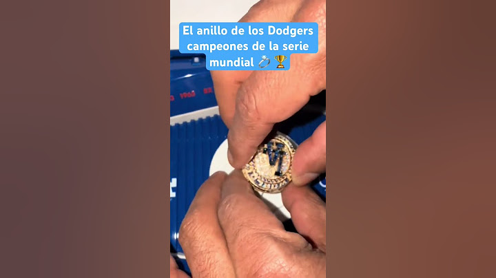 El anillo de los Dodgers campeones de la serie mundial 💍 🏆 #mlb #mlbmexico #beisbol #baseball
