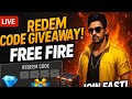 F S G LIVE STREAMING GIVEAWAY REDEEM CODE #freefire #nonstopgaming