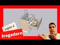 Cómo hacer mueble para FREGADERO de cocina con CAJÓN en C